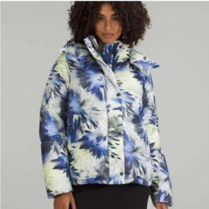 Lululemon Wunder Puff Jacket Chromatic Cloudscape Multi Size 6